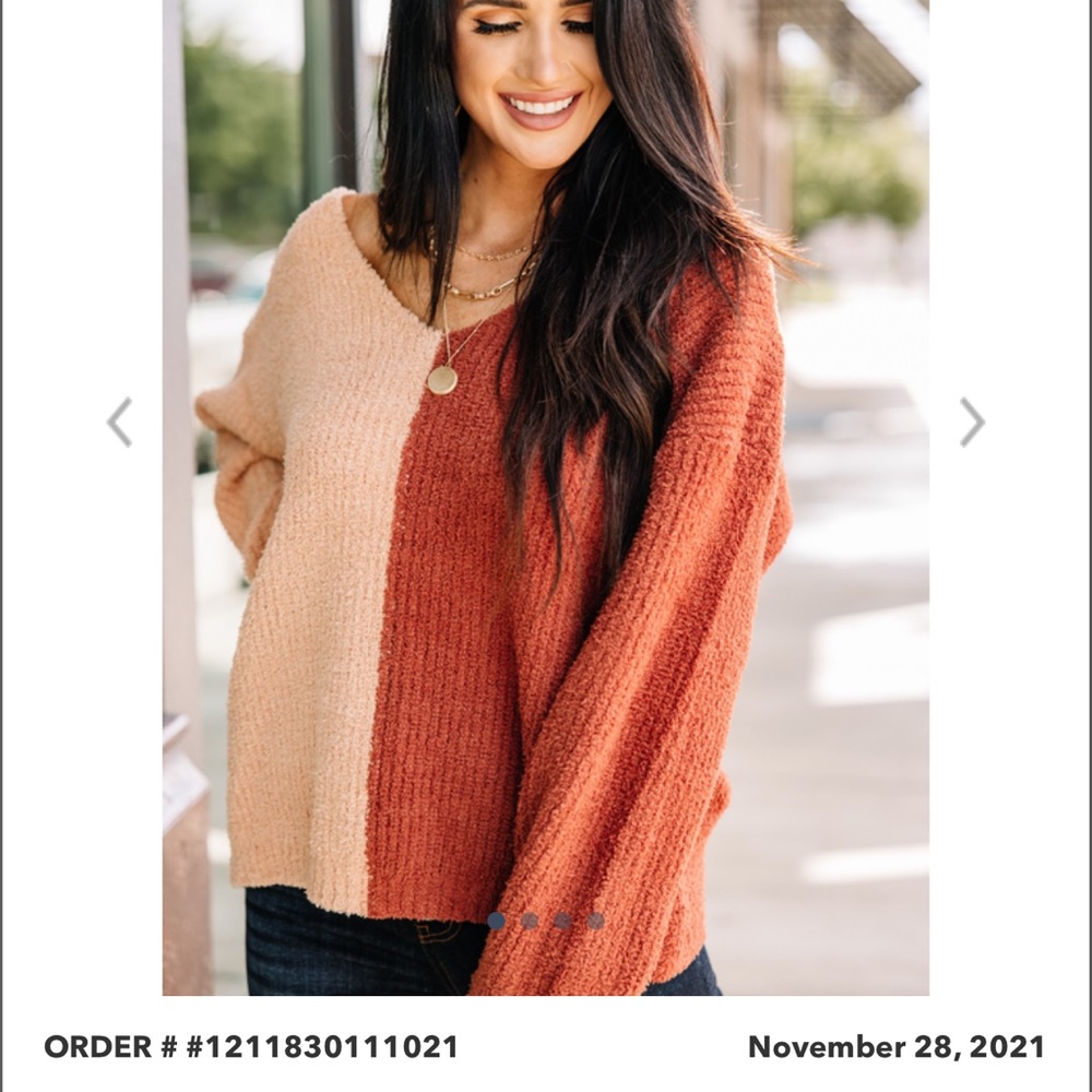 Crisscross back sweater